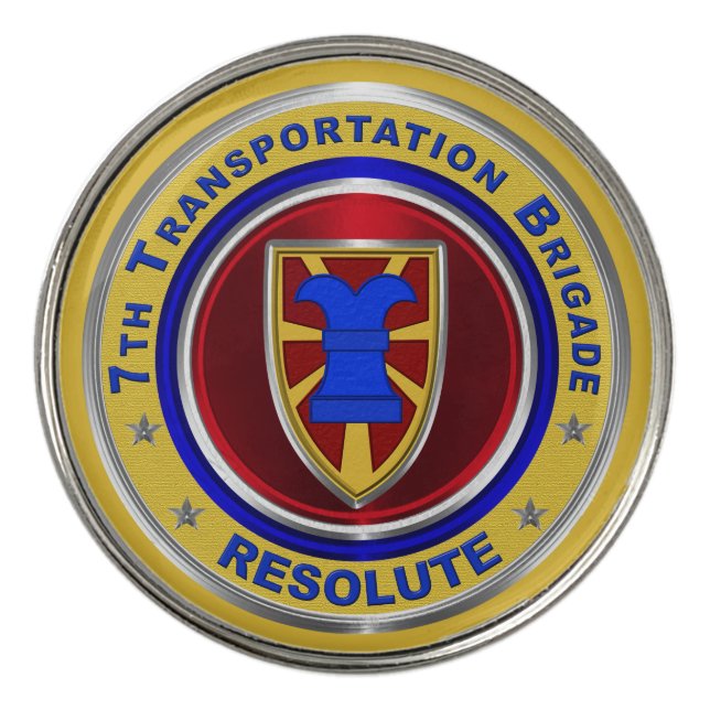 7th Transportation Brigade Expeditionary Golf Ball Marker (Front)