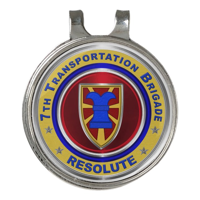 7th Transportation Brigade Expeditionary  Golf Hat Clip (Front)