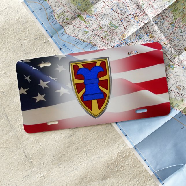 7th Transportation Brigade Expeditionary  License Plate (In Situ)