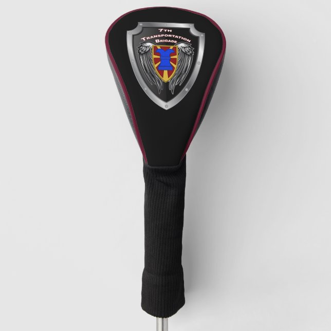 7th Transportation Brigade Expeditionary  Shield Golf Head Cover (Front)
