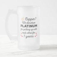 7th Wedding Anniversary I - Copper Funny Couple
