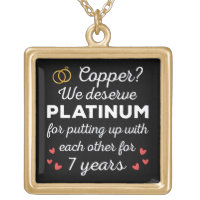 7th Wedding Anniversary I - Copper Funny Couple