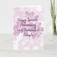 7th Wedding Anniversary Lavender Flowers