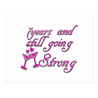7th Wedding Anniversary Postcards Zazzle 7th Wedding Anniversary Postcard