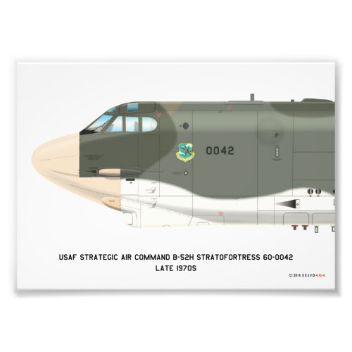 7x5 B_52H Strategic Air Command SIOP Scheme Print