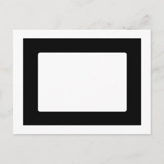 7X5 Card with Round Inside Conors Transp Black