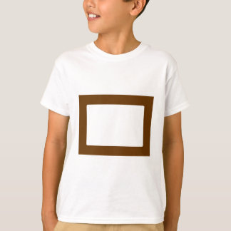 7X5 Card with Round Inside Conors Transp Brown T-Shirt