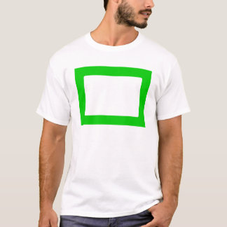 7X5 Card with Round Inside Conors Transp Green T-Shirt