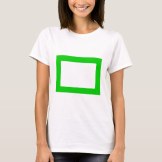 7X5 Card with Round Inside Conors Transp Green T-Shirt