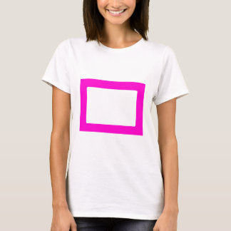 7X5 Card with Round Inside Conors Transp Magenta T-Shirt