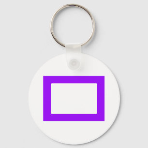 7X5 Card with Round Inside Conors Transp Purple Keychain