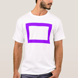 7X5 Card with Round Inside Conors Transp Purple T-Shirt