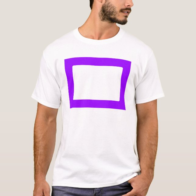 7X5 Card with Round Inside Conors Transp Purple T-Shirt (Front)