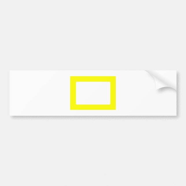 7X5 Card with Round Inside Conors Transp Yellow Bumper Sticker (Front)