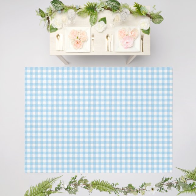 7x5 Outdoor Rug Harald Check neptune blue (Insitu (Wedding 2))