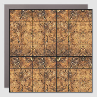 7x7 Dirt Magnetic Gridmap Car Magnet