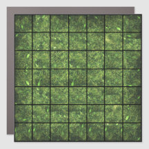 7x7 Grassy Magnetic Gridmap Car Magnet
