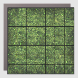 7x7 Grassy Magnetic Gridmap Car Magnet