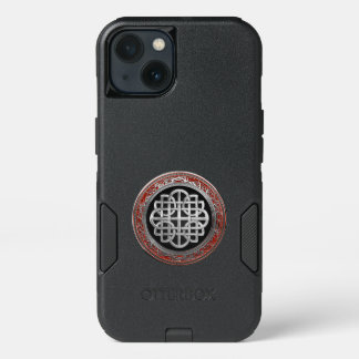 [800] Sacred Celtic Silver Knot Cross iPhone 13 Case