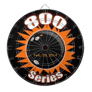 800 Series in Black and Orange Dart Board