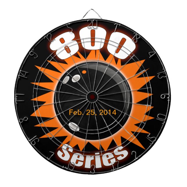 800 Series in Black and Orange Dart Board (Front)