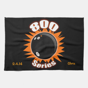 800 Series in Black and Orange Towel