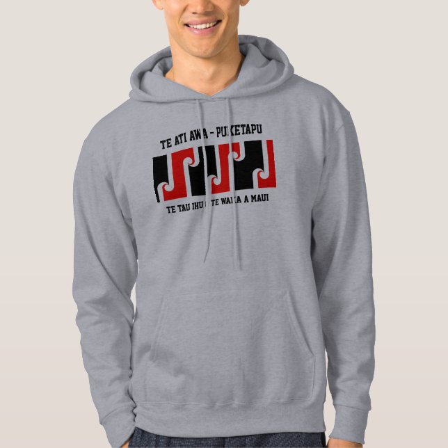 800px-Flag_of_Maori.svg, 800px-Flag_of_Maori.sv... Hoodie (Front)