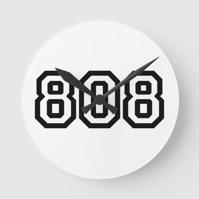 808 ROUND CLOCK (Front)