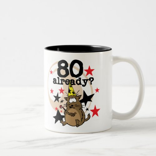 80 Already Birthday Two_Tone Coffee Mug