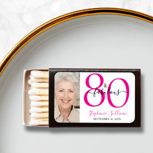 80 And Fabulous Birthday Photo  Matchboxes