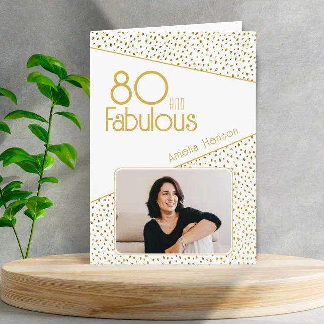 80th Birthday Card - Golden Champagne Glass - Traditional Elegant Beautiful Gold Birthday Cards For 80 Year Old Woman Man Women Men, A5 Gorgeous - View #8