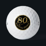 80 And Still Swingin' Golf Balls<br><div class="desc">80th birthday commemorative golf balls.</div>