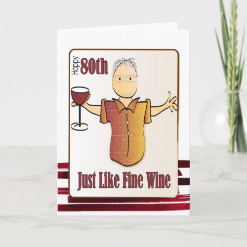 80 Birthday Card for Him _ Funny and Fun