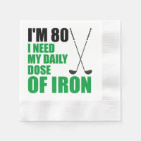 80 Daily Dose Of Iron Golfer Party Napkins