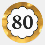 80 - Golden Numbers Sticker