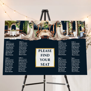 80 guests   Winery vineyard al fresco table blue Foam Board