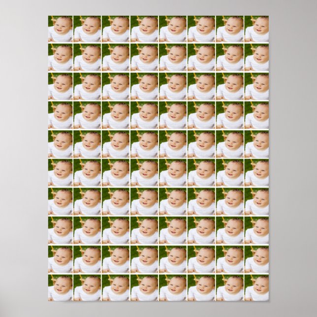 80  Individual Photo Collage Personalized Poster (Front)