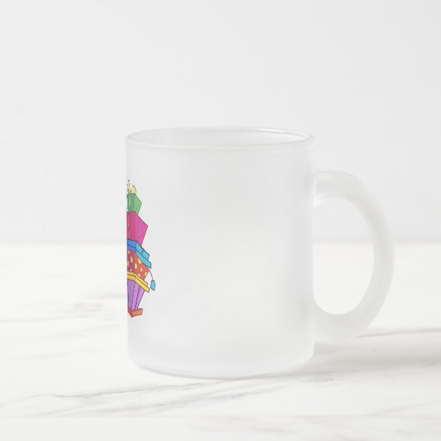 80 is Good Birthday Tshirts and Gifts Frosted Glass Coffee Mug (Right)