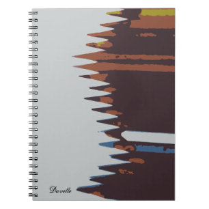 80 page blank sketch book, abstract pencil cover notebook