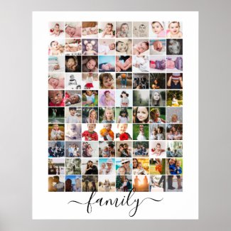 80 Photo Collage Personalized Family