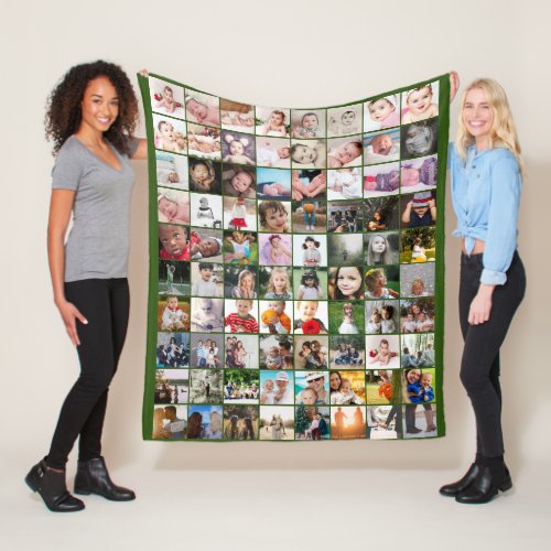 80 Photo Collage  Unique Personalized DIY Custom Fleece Blanket