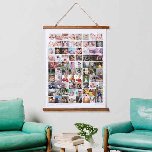 80 Photo Collage Unique Personalized DIY Custom Hanging Tapestry