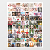 80 Photo Collage  Unique Personalized DIY Custom Wall Decal (Front)