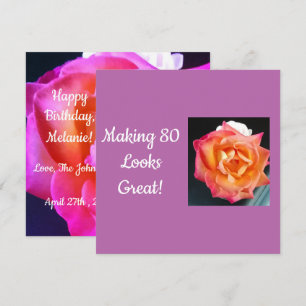 80 Quote Humor One Rose Photo  Holiday Card
