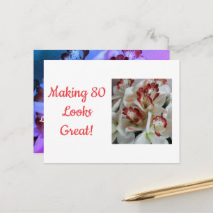 80 Quote Humor Orchids Photo Postcard