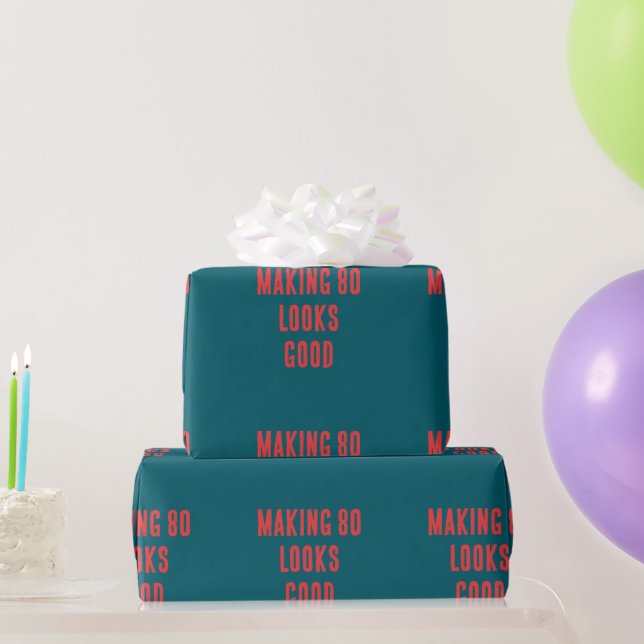 80 Quote Humor  Wrapping Paper (Party Gifts)