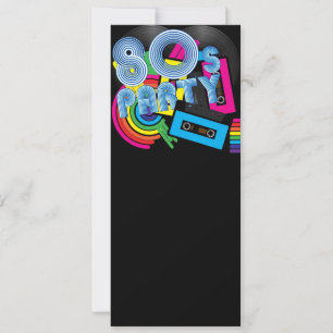 80 Retro Party Invitation