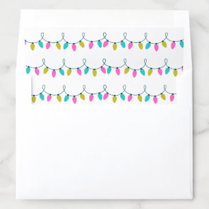 80’s Christmas Lights Retro Mailing Envelope Liner