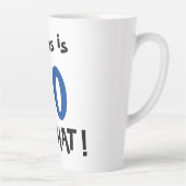 80 So what Funny Quote Modern 80th Birthday Latte Mug (Right)