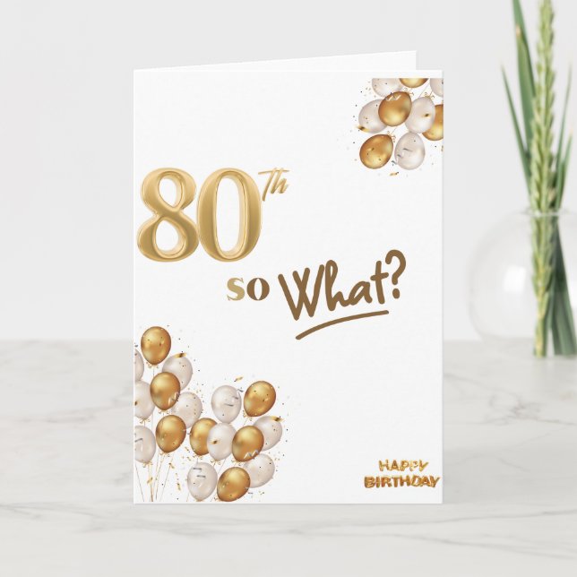 80 so what invitation (Front)